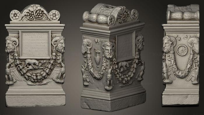 Статуэтки и статуи разные (Могильный алтарь51, STKR_0204) 3D модель для ЧПУ станка